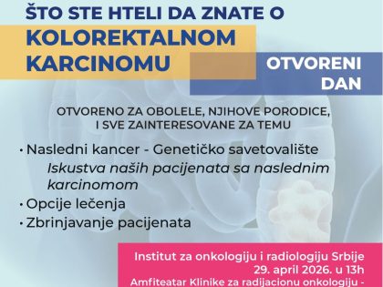 Dan otvorenih vrata o kolorektalnom karcinomu